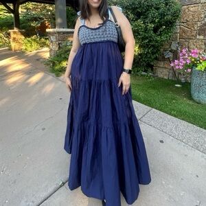 Free People Bluebell Solid Maxi Dress in Eclipse